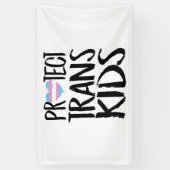 BANDEROLES PROTÉGER LES ENFANTS TRANS (Vertical)