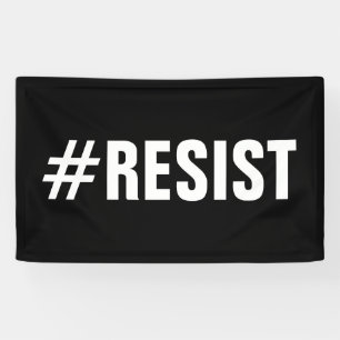 Banderoles Protestation march politique de #Resist