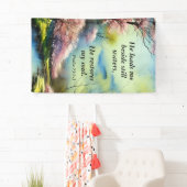 Banderoles Psaume 23:2-3 Il restaure mon âme Bible Verse (En situation)