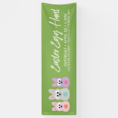 Banderoles Publicité de chasse aux oeufs de Pâques - lapins d (Vertical)