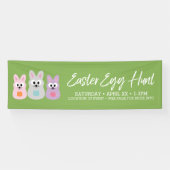 Banderoles Publicité de chasse aux oeufs de Pâques - lapins d (Horizontal)