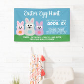 Banderoles Publicité de chasse aux oeufs de Pâques - lapins d (En situation)