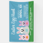 Banderoles Publicité de chasse aux oeufs de Pâques - lapins d (Vertical)