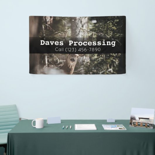 Banderoles Publicité Jeu Deer Animal Processing Interdiction (Salon professionnel)