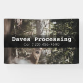 Banderoles Publicité Jeu Deer Animal Processing Interdiction (Horizontal)