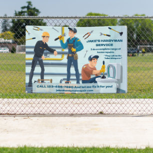Banderoles Publicité personnalisée pour entreprise de bricola
