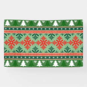 Banderoles pull de Noël tricoté