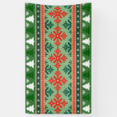 Banderoles pull de Noël tricoté (Vertical)