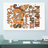 Banderoles Pumpkin Spice and Jesus Christ (Salon professionnel)