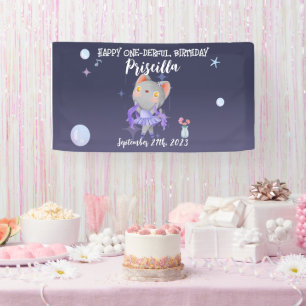 Banderoles Purple Ballerina Chat Anniversaire de enfant Party