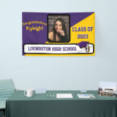 Banderoles Purple & Gold Graduation (Salon professionnel)