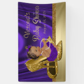 Banderoles Purple Gold High talon Chaussure Ethnique Fille Ba (Vertical)