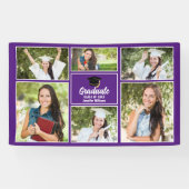 Banderoles Purple Graduate Photo Collage Party Graduate (Horizontal)