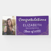 Banderoles Purple White 2023 Graduation Party (Horizontal)
