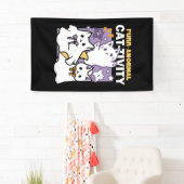 Banderoles Purr-anormal Cat-tivity - Halloween Cat Design (En situation)