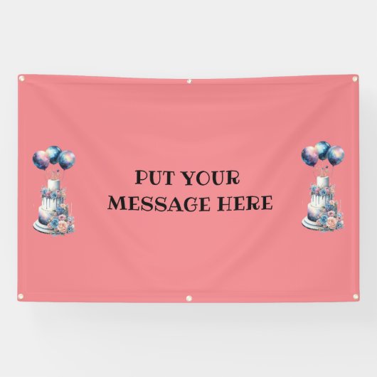 BANDEROLES PUT YOUR MESSAGE HERE... BANNER (Horizontal)