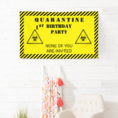 Banderoles Quarantaine Anniversaire de la fête de n'importe q (En situation)