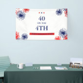Banderoles Quarante sur le feu d'artifice d'anniversaire 4 ju (Salon professionnel)