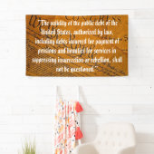 Banderoles Quatorzième Amendement Dette publique (En situation)