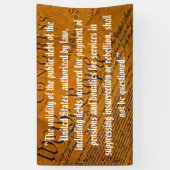 Banderoles Quatorzième Amendement Dette publique (Vertical)