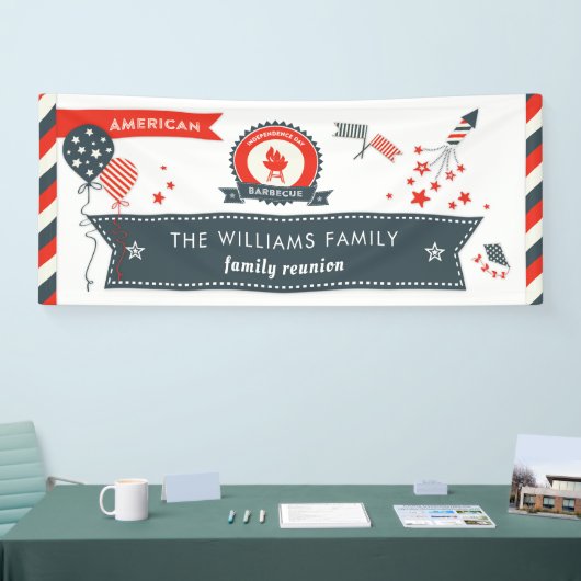 Banderoles Quatrième des feux d'artifice américains (Salon professionnel)
