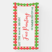 Banderoles Que la magie commence ! - Peinture faciale personn (Verticale)