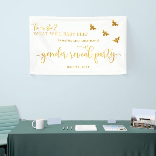 Banderoles Que va révéler le genre Baby Bee (Salon professionnel)