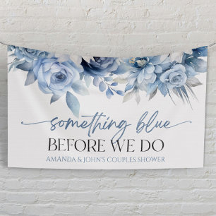 Banderoles Quelque Chose De Bleu Avant De Faire Floral Couple