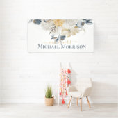 BANDEROLES QUELQUE CHOSE DE BLEU - MARIAGE FLORAL (Insitu)