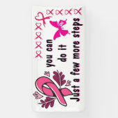 Banderoles quelques étapes survivant du cancer du sein banniè (Verticale)