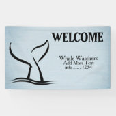 Banderoles Queue de baleine bleu (Horizontal)