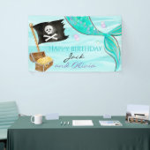 Banderoles Queue de pirate et de sirène pour anniversaire com (Salon professionnel)