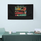 Banderoles Quilting Sewing Sayings Fabric Stash Home Laughé (Salon professionnel)