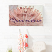 Banderoles Quinceanera 15e fête d'anniversaire (En situation)