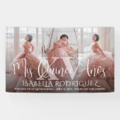 Banderoles Quinceañera Mis XV 3 Collage photo 15e anniversair (Horizontal)