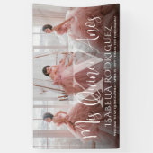 Banderoles Quinceañera Mis XV 3 Collage photo 15e anniversair (Vertical)