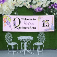 Quinceanera Purple Wisteria Floral Numéro 15