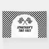 Banderoles Racing Birthday Two Fast backdrop banner (Horizontal)