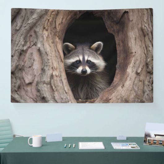 Banderoles Racon dans la grotte des arbres (Salon professionnel)