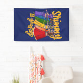 Banderoles Rainbow Belly Dancer Art Belly Dance Troupe (En situation)