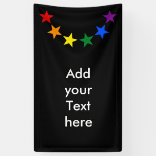 Banderoles RAINBOW FLAG GARLAND STARS I + vos idées