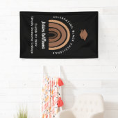 Banderoles Rainbow Melanin Black Excellence Class Année Grad (En situation)