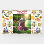 Banderoles Rainbow Sunshine Green Spring Garden 1er anniversa (Horizontal)