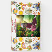 Banderoles Rainbow Sunshine Green Spring Garden 1er anniversa (Vertical)