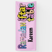 Banderoles Ramadan Kareem - Table Iftar (Vertical)