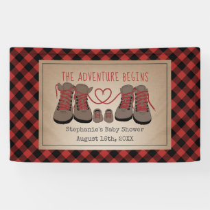 Banderoles Randonnées Boots Adventure Buffalo Plaid Baby show