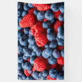 Banderoles Raspberries et Blueberries (Vertical)