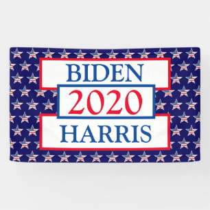 Banderoles Rassemblement de soutien électoral de Biden et Ha