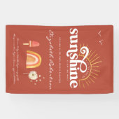 Banderoles Ray of Sunshine | Baby shower Boho (Horizontal)