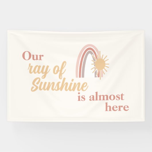 Banderoles Ray of Sunshine Boho Arc en ciel (Horizontal)